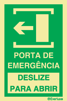 Abertura de porta de emergência