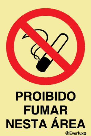 Proibido fumar nesta área