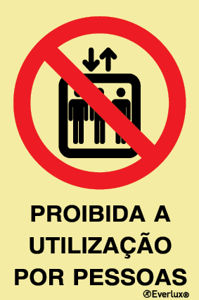 Proibida a utilização por pessoas