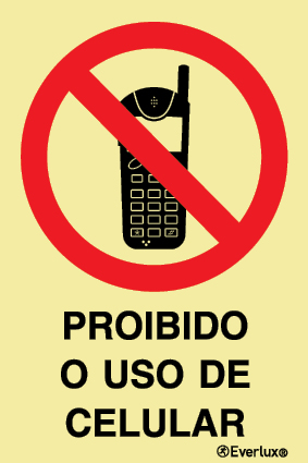 Proibido o uso de celular