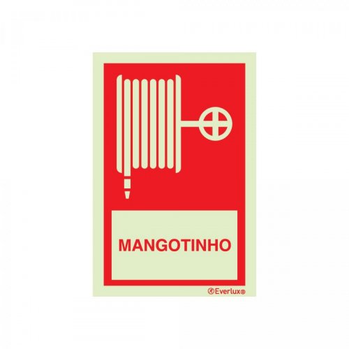 PLACA MANGOTINHO COM LEGENDA FOTOLUMINESCENTE