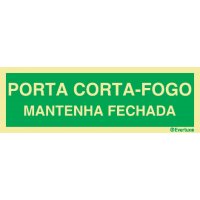 PORTA CORTA-FOGO MANTENHA FECHADA