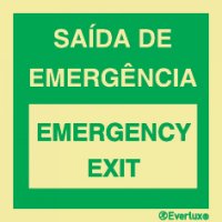 SAÍDA DE EMERGÊNCIA / EMERGENCY EXIT