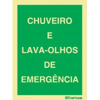 CHUVEIRO E LAVA-OLHOS DE EMERGÊNCIA