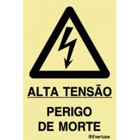 ALERTA ALTA TENSÃO, PERIGO DE MORTE