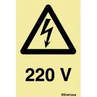 ALERTA RISCO DE CHOQUE ELÉTRICO 220V