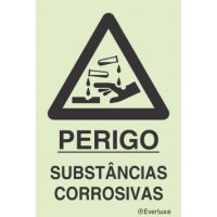 PERIGO SUBSTÂNCIAS CORRISIVAS