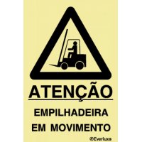 ATENÇÃO EMPILHADEIRA EM MOVIMENTO