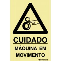 CUIDADO MÁQUINA EM MOVIMENTO