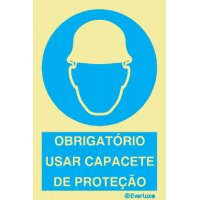 OBRIGATÓRIO USAR CAPACETE DE PROTEÇÃO