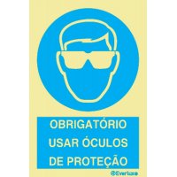 OBRIGATÓRIO USAR ÓCULOS DE PROTEÇÃO