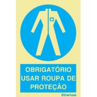 OBRIGATÓRIO USAR ROUPA DE PROTEÇÃO