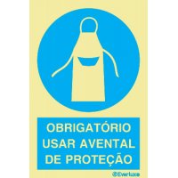 OBRIGATÓRIO USAR AVENTAL DE PROTEÇÃO