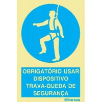 OBRIGATÓRIO USAR DISPOSITIVO TRAVA-QUEDA