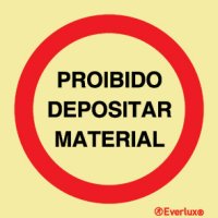 PROIBIDO DEPOSITAR MATERIAL