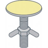 DISCOS EM POLICARBONATO ADESIVO, BASE METAL E PARAFUSO - 12