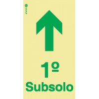 ACESSO AO 1º SUBSOLO - POLICARBONATO ADESIVO