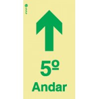 ACESSO AO 5º ANDAR - POLICARBONATO ADESIVO