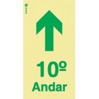 ACESSO AO 10º ANDAR - POLICARBONATO ADESIVO