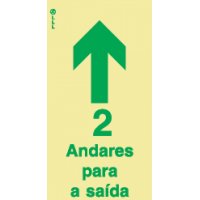 2 ANDARES PARA A SAÍDA - POLICARBONATO ADESIVO