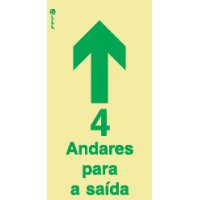 4 ANDARES PARA A SAÍDA - POLICARBONATO ADESIVO