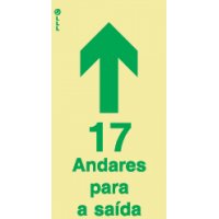 17 ANDARES PARA A SAÍDA - POLICARBONATO ADESIVO