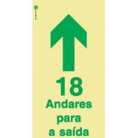 18 ANDARES PARA A SAÍDA - POLICARBONATO ADESIVO