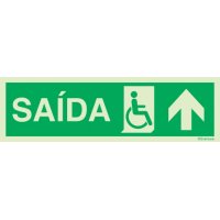 SAÍDA SETA PARA CIMA INCLUINDO USUÁRIO DE CADEIRA DE RODAS