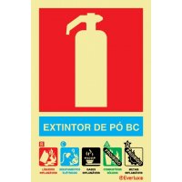 EXTINTOR COM AGENTE PÓ BC