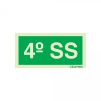 PLACA 4º SUBSOLO FOTOLUMINESCENTE