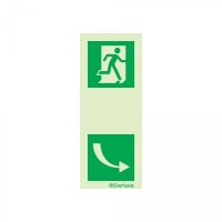 PLACA INSTRUÇÃO PARA ABERTURA DE PORTA FOTOLUMINESCENTE