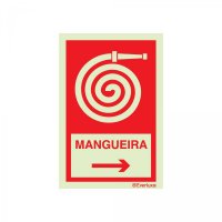 PLACA MANGUEIRA À DIREITA FOTOLUMINESCENTE