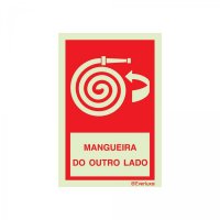 PLACA MANGUEIRA DO OUTRO LADO FOTOLUMINESCENTE
