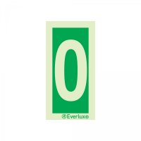 PLACA NÚMERO 0 (ZERO) FOTOLUMINESCENTE