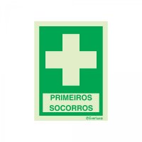 PLACA PRIMEIROS SOCORROS FOTOLUMINESCENTE