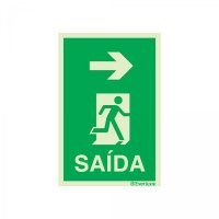 PLACA SAÍDA À DIREITA PARA COLUNA FOTOLUMINESCENTE