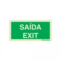 PLACA SAÍDA / EXIT FOTOLUMINESCENTE